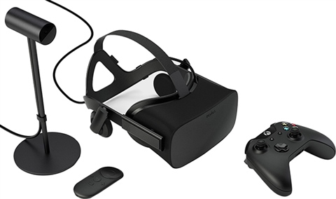 Oculus Rift CV1 VR Headset (with Remote, Dongle, Pad, & Sensor), B